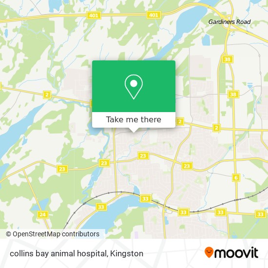 collins bay animal hospital map