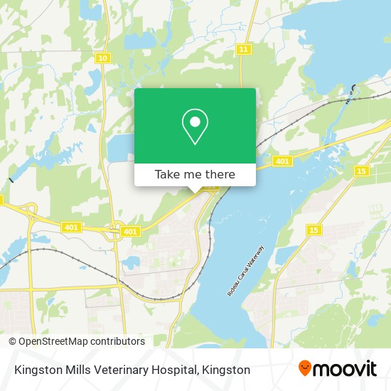 Kingston Mills Veterinary Hospital map
