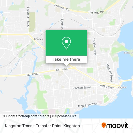 Kingston Transit Transfer Point map