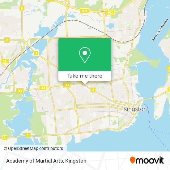 Academy of Martial Arts map