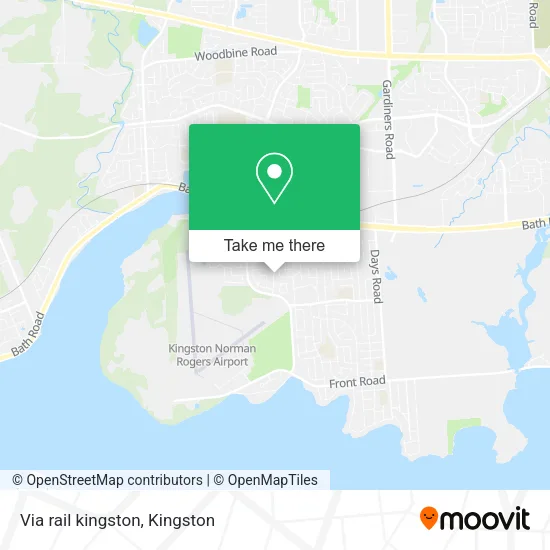 Via rail kingston map