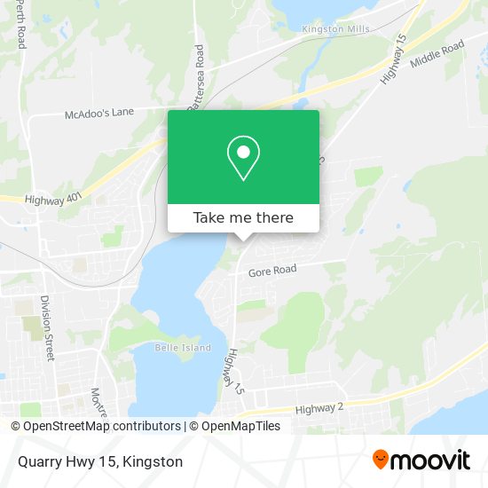 Quarry Hwy 15 map