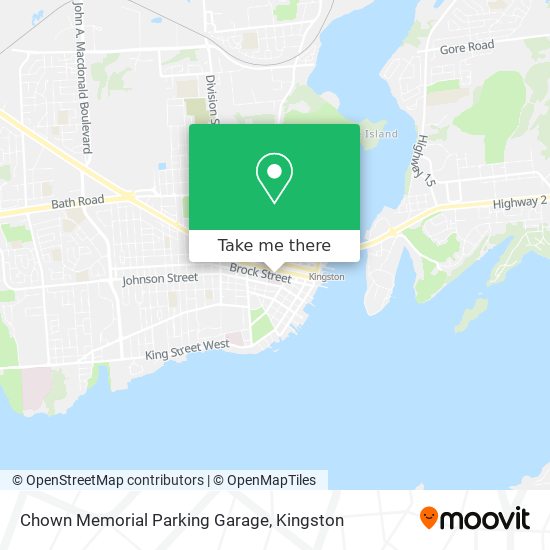 Chown Memorial Parking Garage map