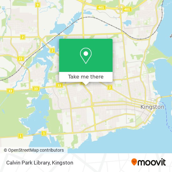 Calvin Park Library map