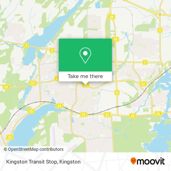 Kingston Transit Stop map