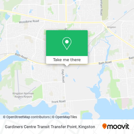 Gardiners Centre Transit Transfer Point map