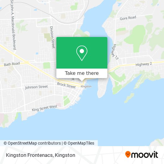 Kingston Frontenacs map