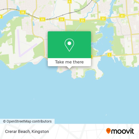 Crerar Beach map