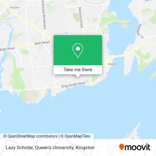 Lazy Scholar, Queen's University map