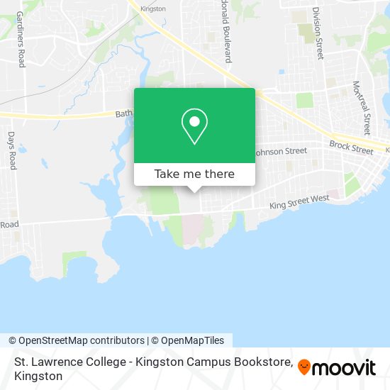 St. Lawrence College - Kingston Campus Bookstore map