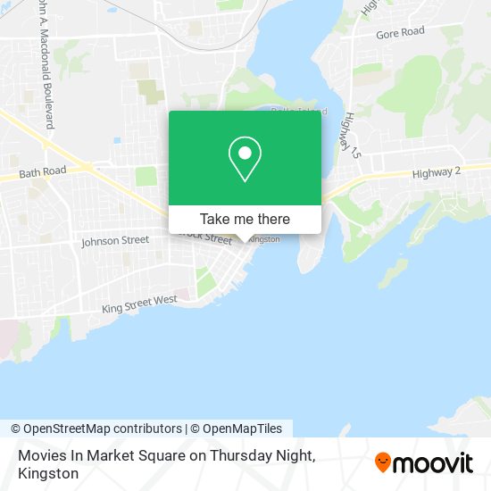 Movies In Market Square on Thursday Night map
