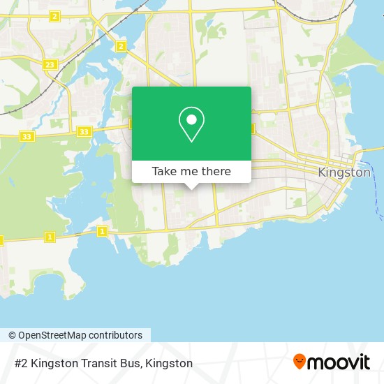 #2 Kingston Transit Bus map