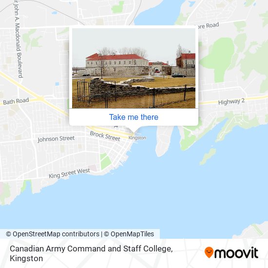 Canadian Army Command and Staff College map