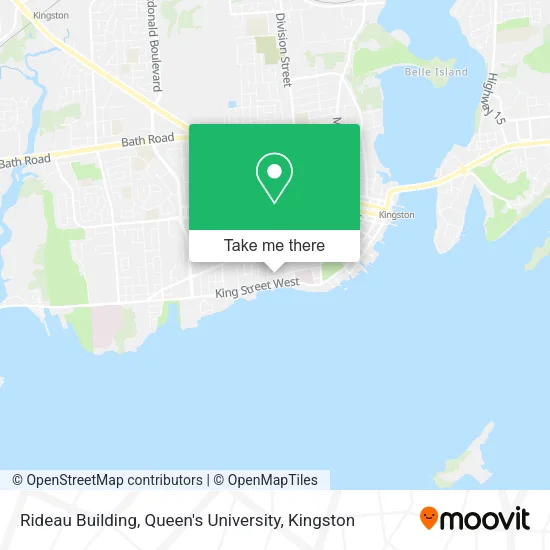 Rideau Building, Queen's University map