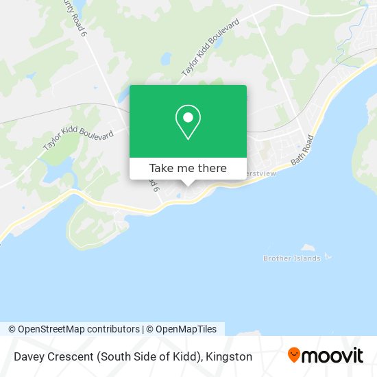 Davey Crescent (South Side of Kidd) map
