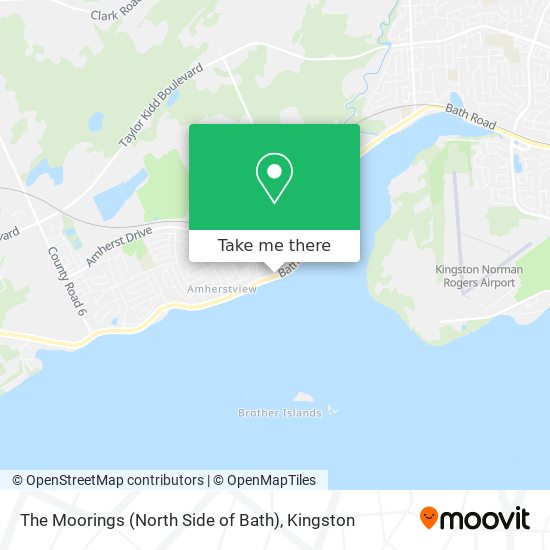 The Moorings (North Side of Bath) map