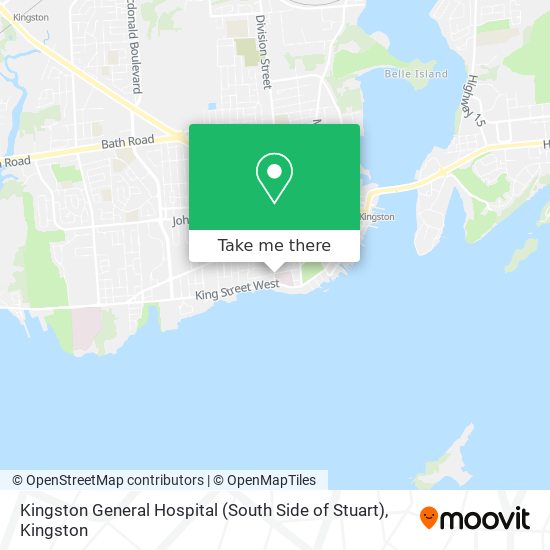 Kingston General Hospital (South Side of Stuart) map