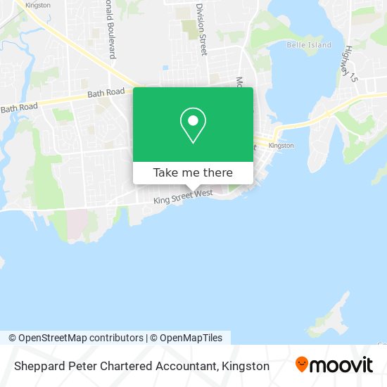 Sheppard Peter Chartered Accountant map