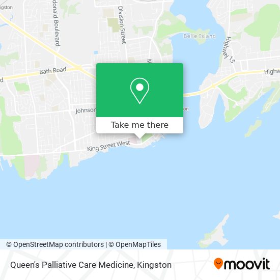 Queen's Palliative Care Medicine map