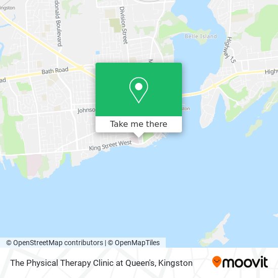 The Physical Therapy Clinic at Queen's map