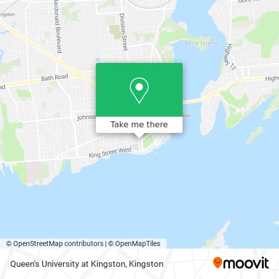 Queen's University at Kingston map