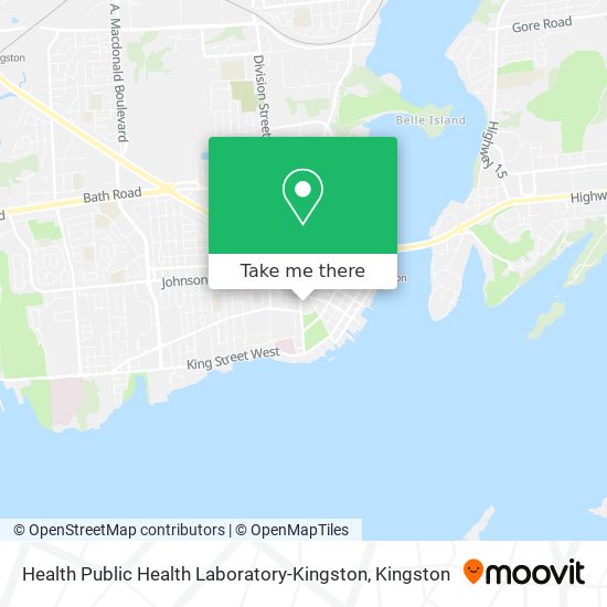 Health Public Health Laboratory-Kingston map