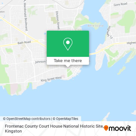 Frontenac County Court House National Historic Site map