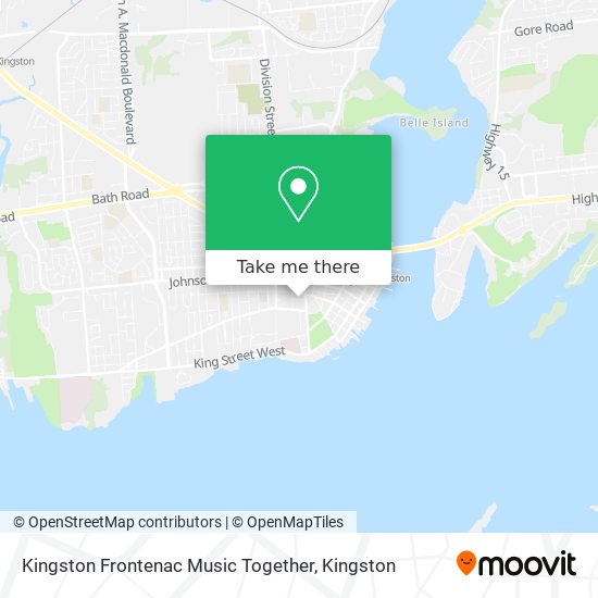 Kingston Frontenac Music Together map