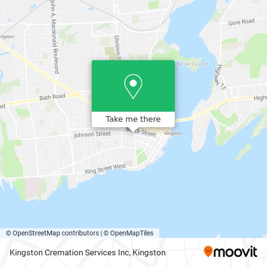 Kingston Cremation Services Inc map