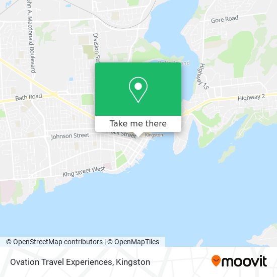 Ovation Travel Experiences map