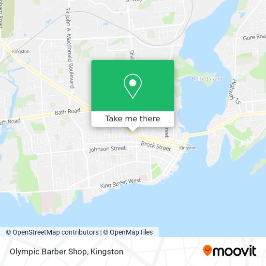 Olympic Barber Shop map