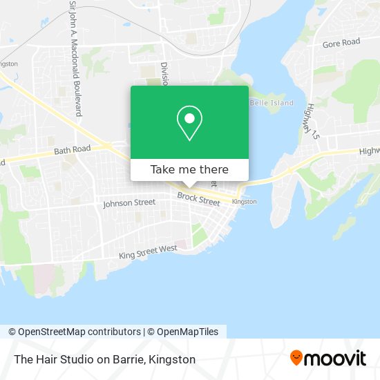 The Hair Studio on Barrie map