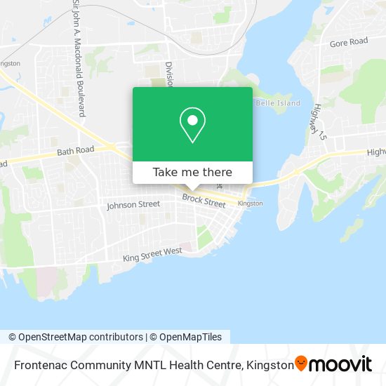 Frontenac Community MNTL Health Centre map
