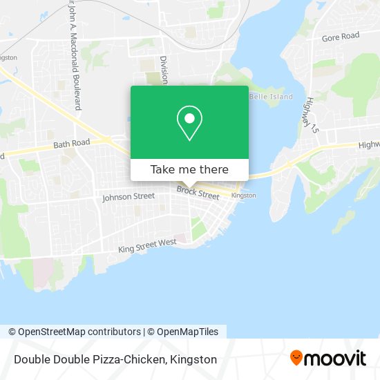 Double Double Pizza-Chicken map