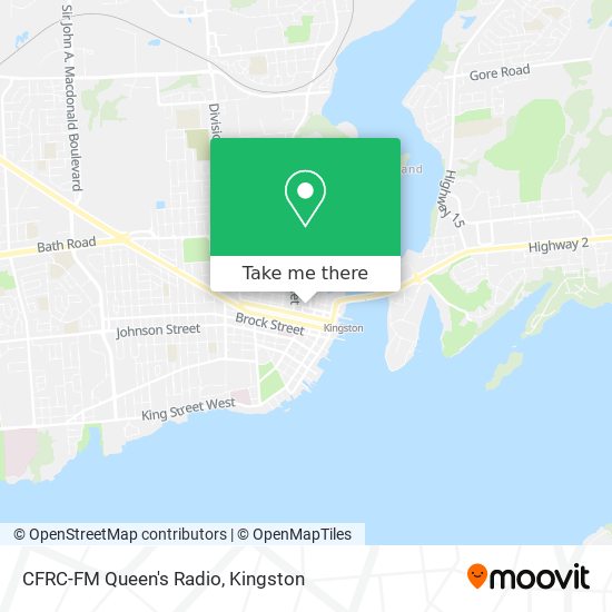 CFRC-FM Queen's Radio map