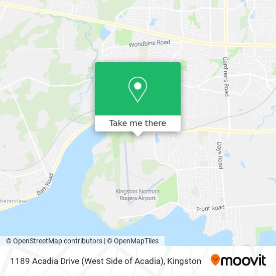 1189 Acadia Drive (West Side of Acadia) map