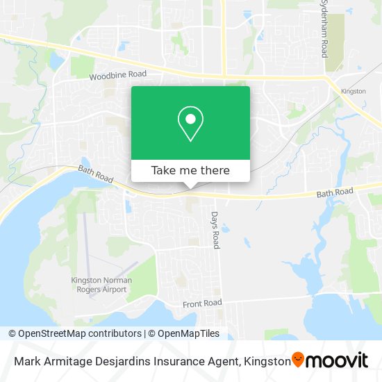 Mark Armitage Desjardins Insurance Agent map