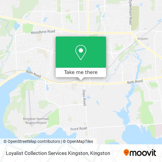 Loyalist Collection Services Kingston map