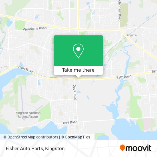 Fisher Auto Parts map