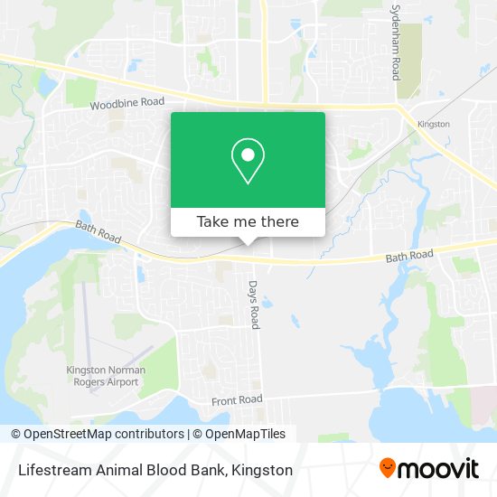 Lifestream Animal Blood Bank map