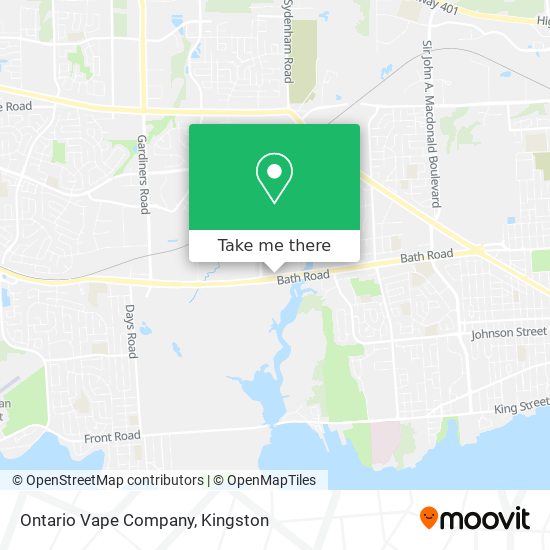 Ontario Vape Company map