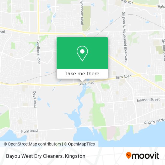 Bayou West Dry Cleaners map