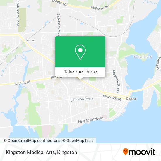 Kingston Medical Arts map