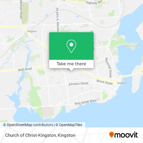 Church of Christ-Kingston map