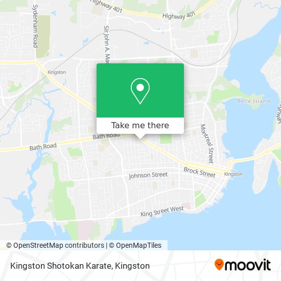 Kingston Shotokan Karate map