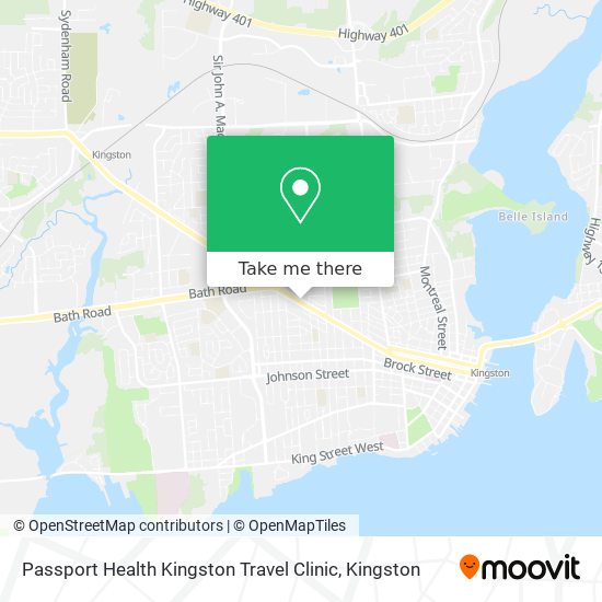 Passport Health Kingston Travel Clinic map