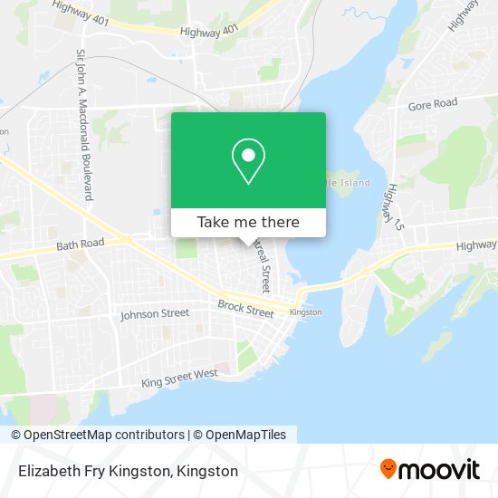 Elizabeth Fry Kingston map