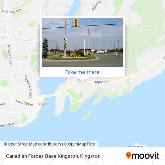 Canadian Forces Base Kingston map