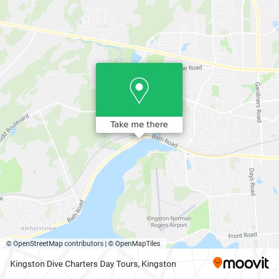 Kingston Dive Charters Day Tours map