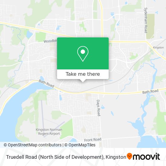 Truedell Road (North Side of Development) map